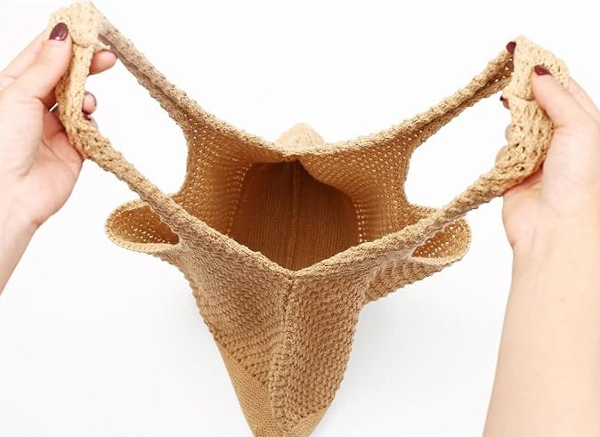 Beach Tote bag Summer Beach Bag for Women Aesthetic Mesh Tote Bag Hippie Bag Knit Bag
