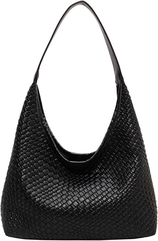 Leather Tote Bag for Women Top-handle Shoulder Bag, Hobo Bags Large Capacity Soft Vegan Crossbody Handbag Underarm