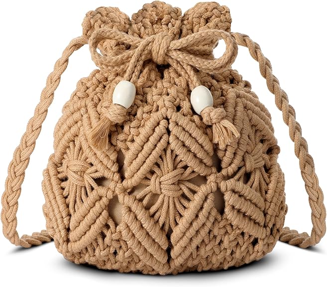Summer Purse - Woven Crossbody Bags Boho Crossbody Purses for Women Crochet Handbags Shoulder Bag Handbags